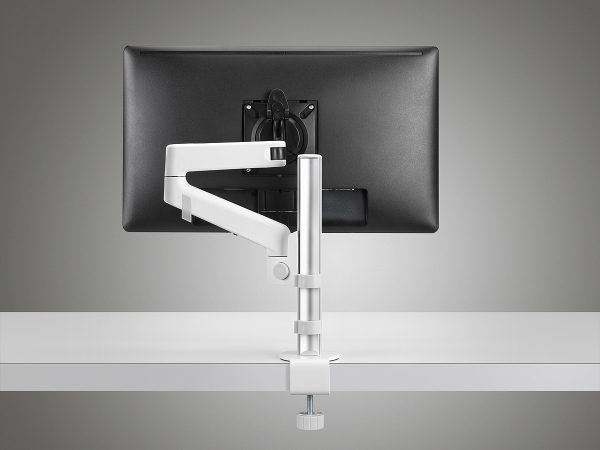 CBS Lima Monitor Arm with Clamp - White