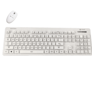 Wamee washable keyboard White with mouse