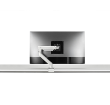 Flo X Monitor Arm with desk clamp - White