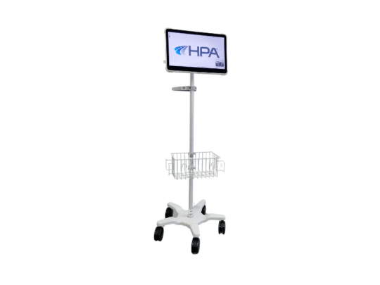 Telehealth Roll stand with 373 tablet